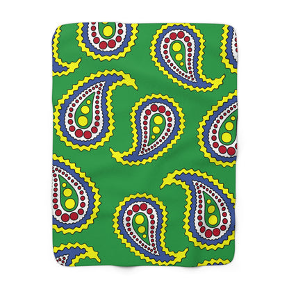 Comoros Retro Paisley Blanket Throw