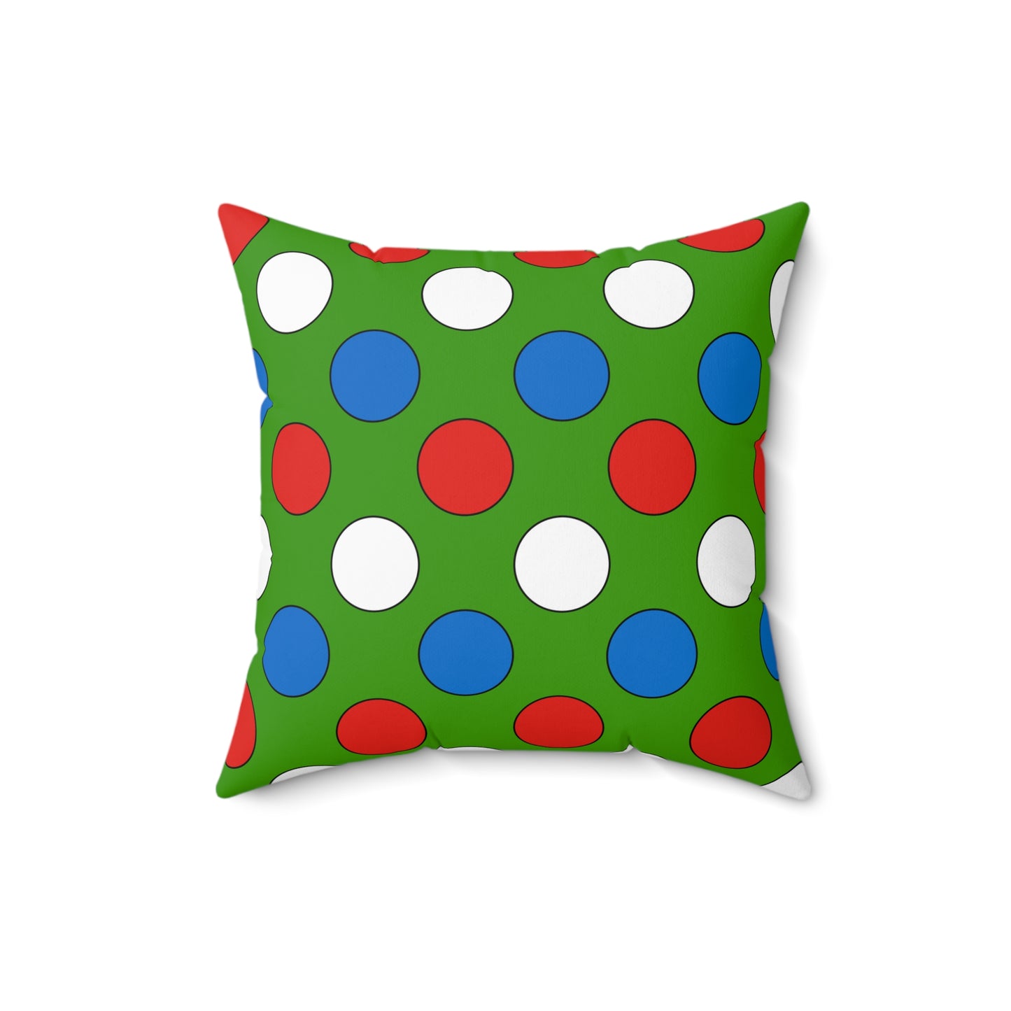 Equatorial Guinea Retro Polka Dots Cushion Pillow