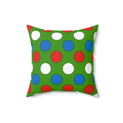 Equatorial Guinea Retro Polka Dots Cushion Pillow
