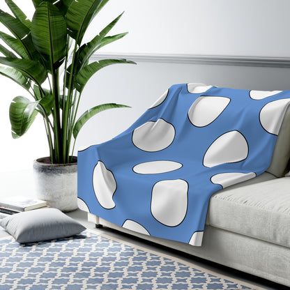 Micronesia Retro Polka Dots Blanket Throw