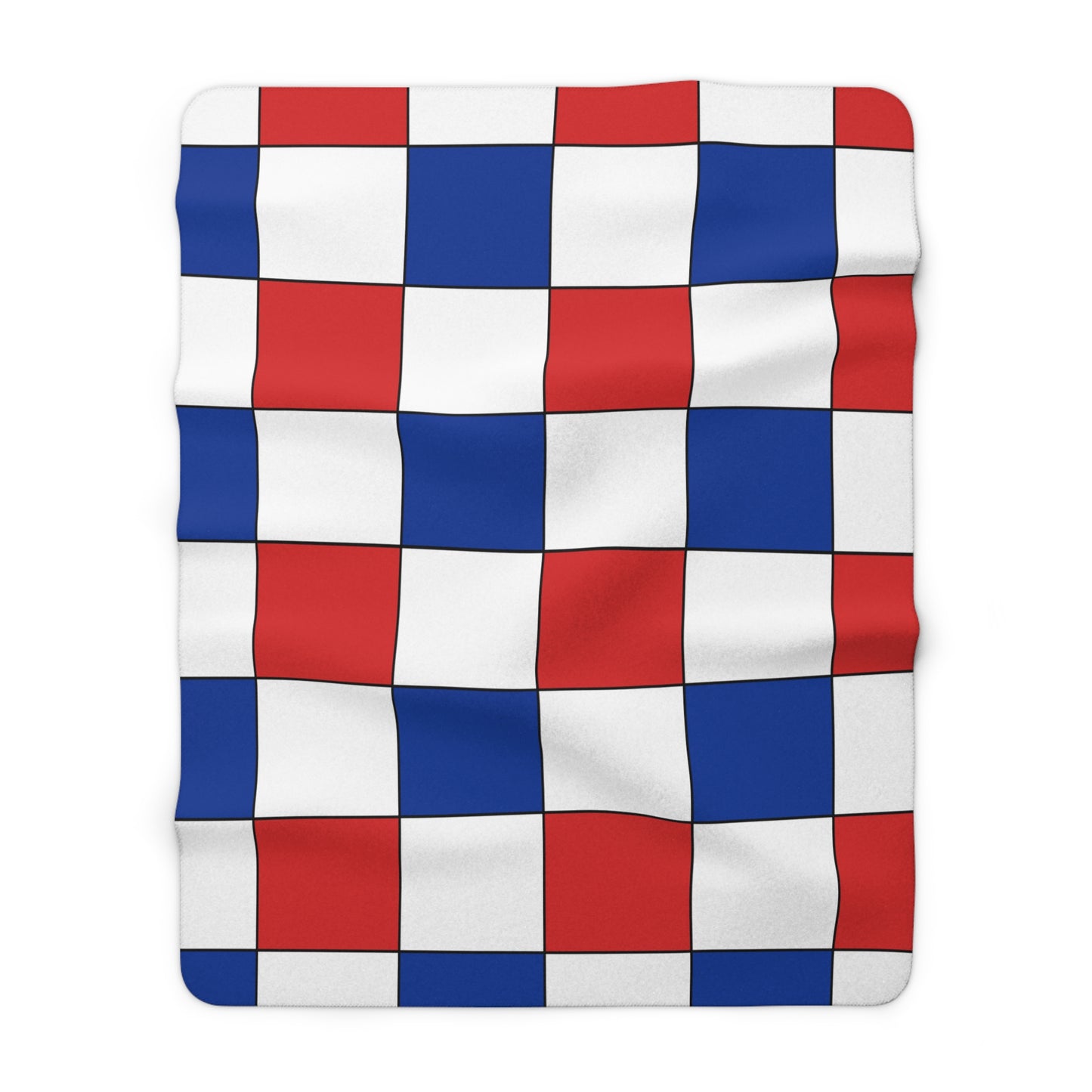 Faroe Islands Retro Check Blanket Throw