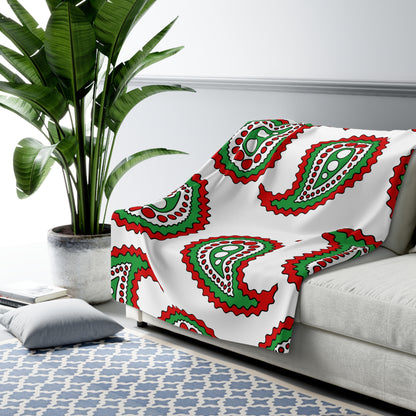 Iran Retro Paisley Blanket Throw
