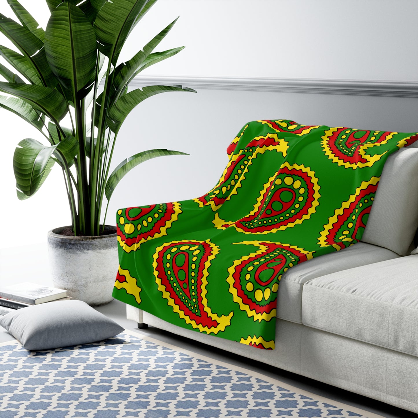 Togo Retro Paisley Blanket Throw