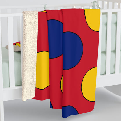 Venezuela Retro Polka Dots Blanket Throw