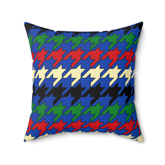 South Sudan Retro Houndstooth Cushion Pillow
