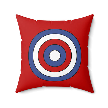 Democratic Peoples Republic Of Korea Retro Target Cushion Pillow
