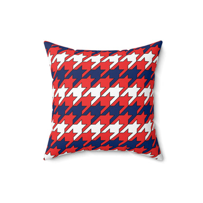 Svalbard And Jan Mayen Retro Houndstooth Cushion Pillow