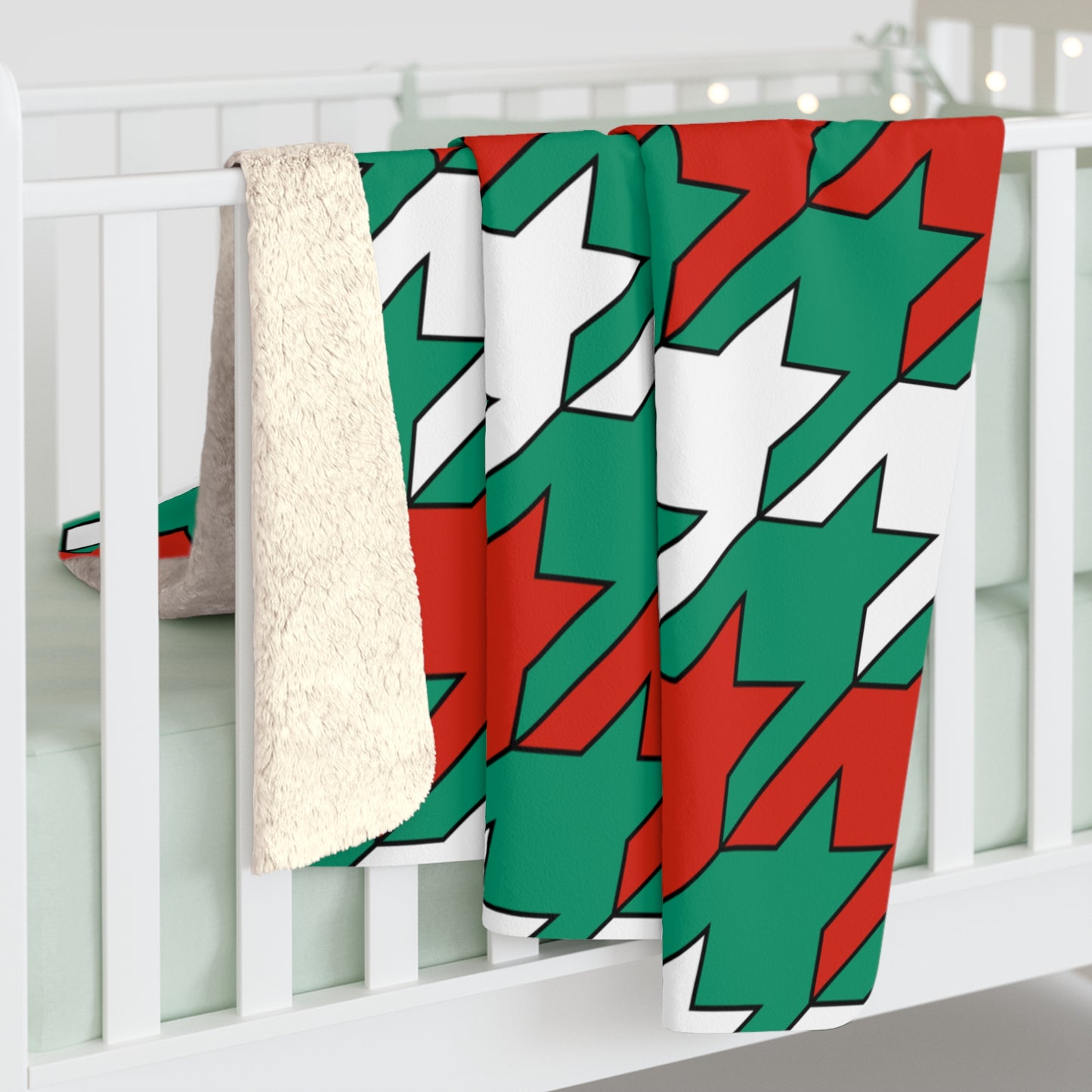 Bulgaria Retro Houndstooth Blanket Throw