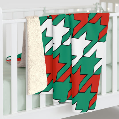 Bulgaria Retro Houndstooth Blanket Throw