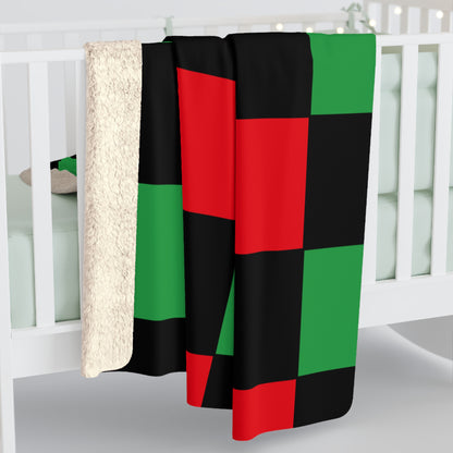 Libya Retro Check Blanket Throw