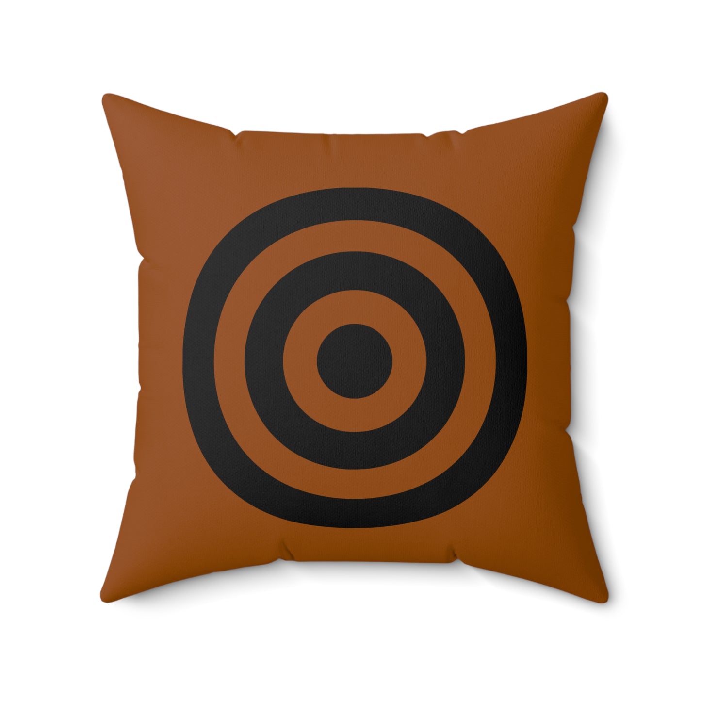Brown, Black Retro Target Cushion Pillow.