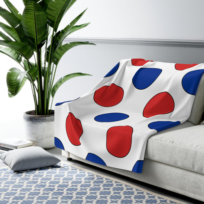 Faroe Islands Retro Polka Dots Blanket Throw