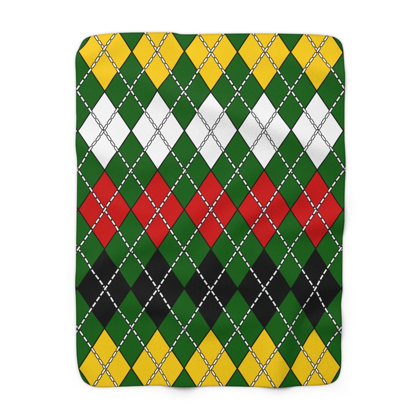 Zimbabwe Retro Argyle Blanket Throw