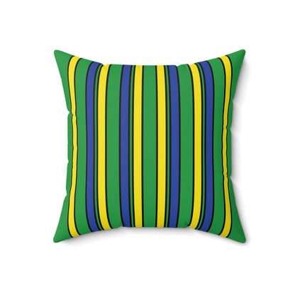 Brazil Retro Stripes Cushion Pillow