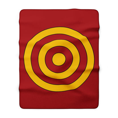 Spain Retro Target Blanket Throw