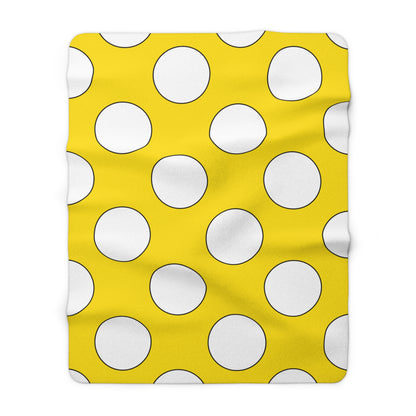 Vatican City Retro Polka Dots Blanket Throw