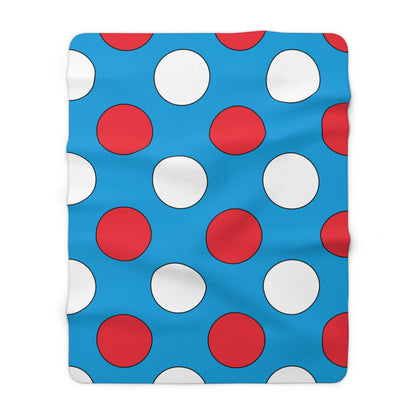 Luxembourg Retro Polka Dots Blanket Throw