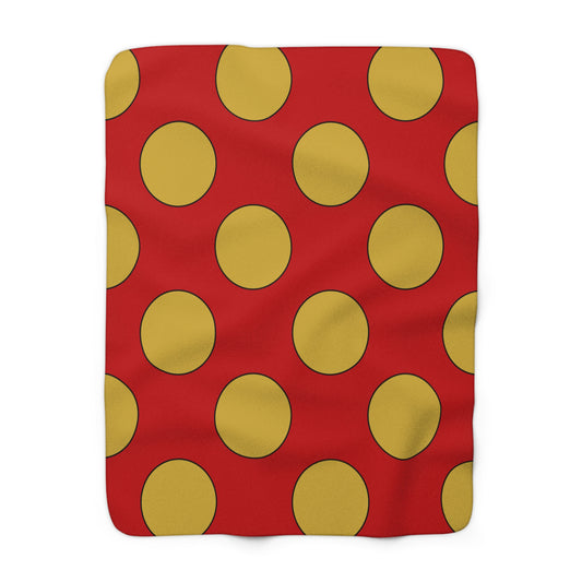 Montenegro Retro Polka Dots Blanket Throw