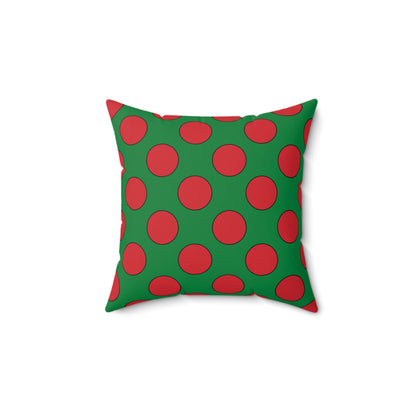 Turkmenistan Retro Polka Dots Cushion Pillow