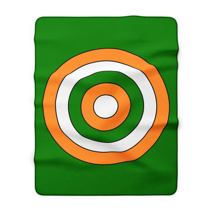 India Retro Target Blanket Throw