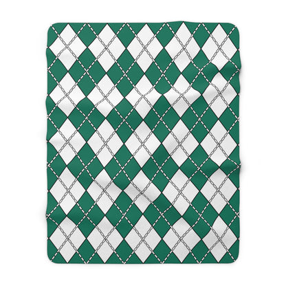 Macao Retro Argyle Blanket Throw