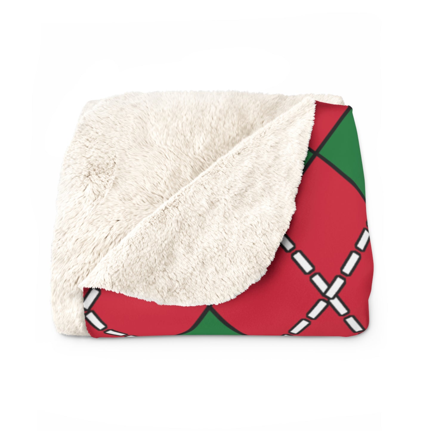 Maldives Retro Argyle Blanket Throw