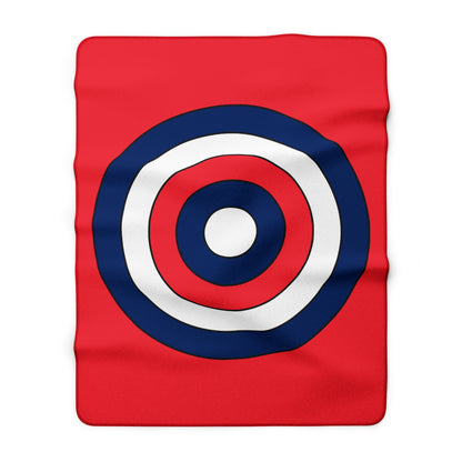 Norway Retro Target Blanket Throw