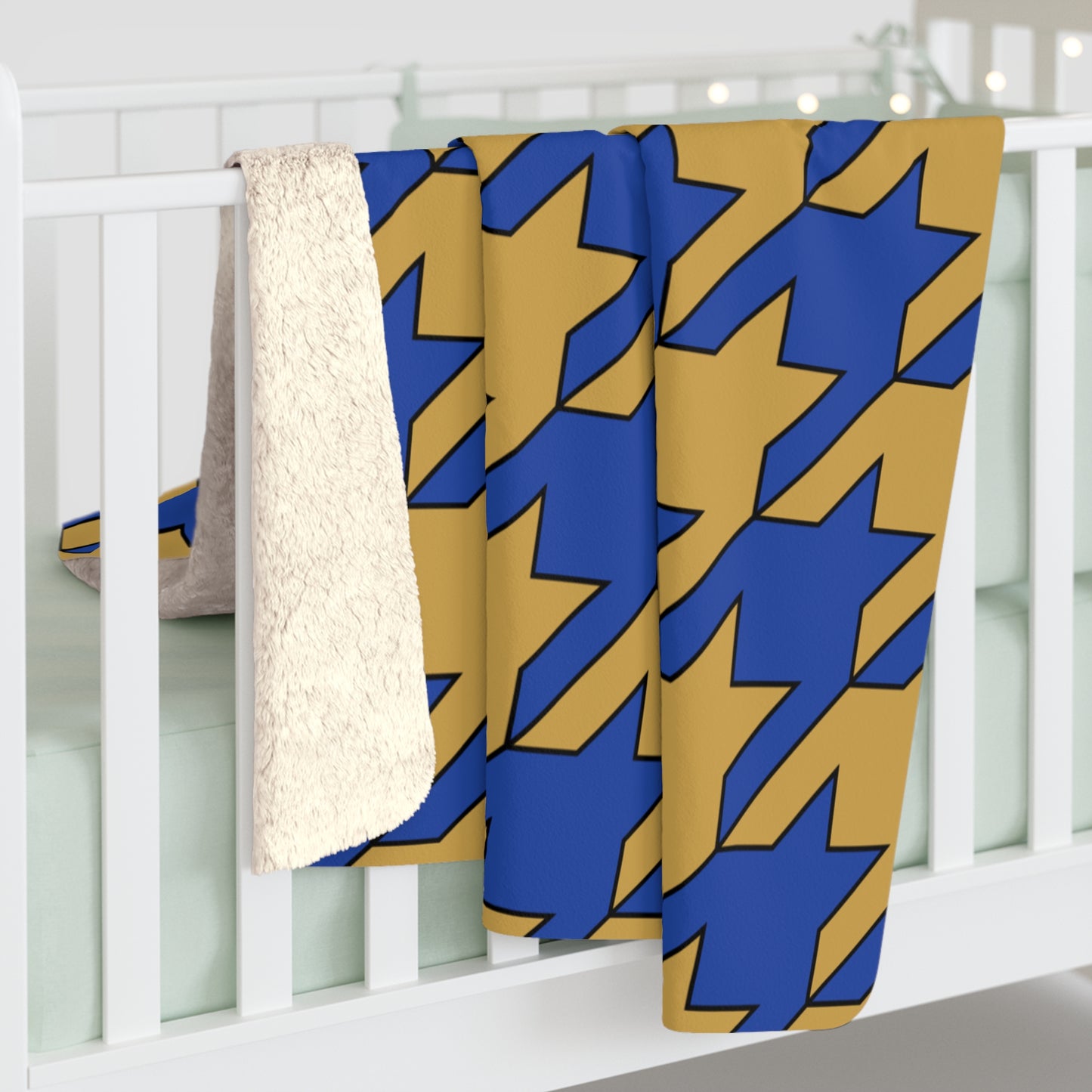 Kosovo Retro Houndstooth Blanket Throw