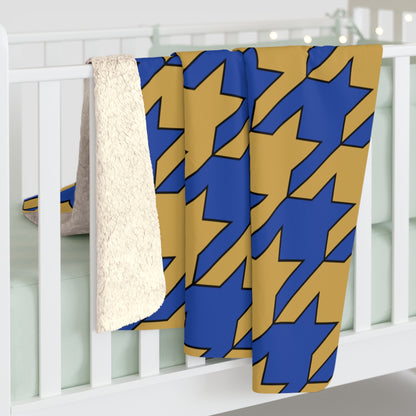 Kosovo Retro Houndstooth Blanket Throw