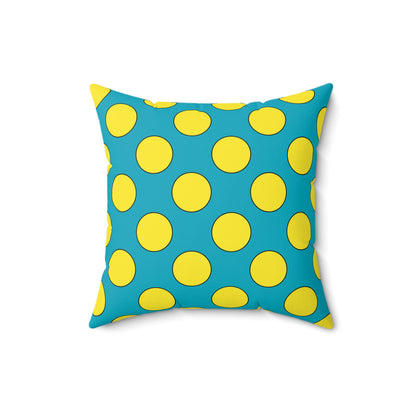 Kazakhstan Retro Polka Dots Cushion Pillow