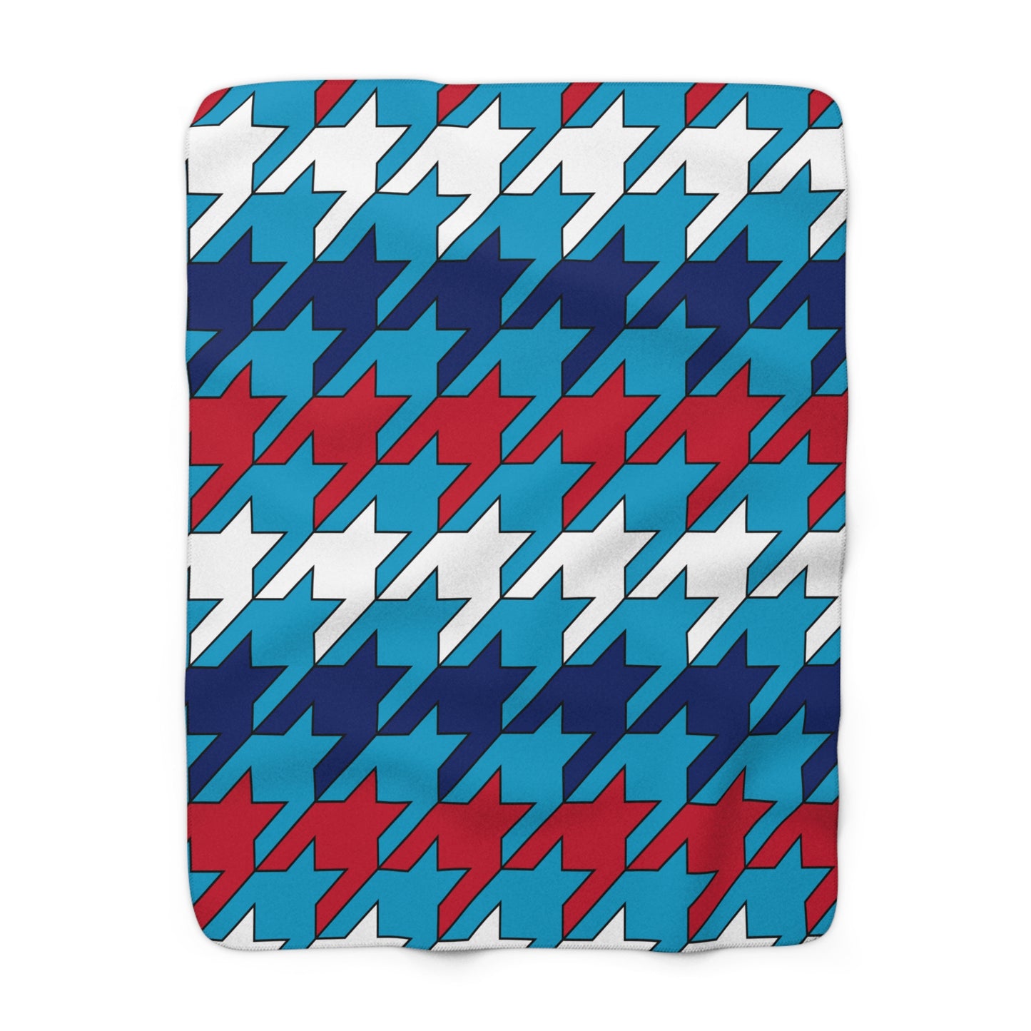 Tuvalu Retro Houndstooth Blanket Throw