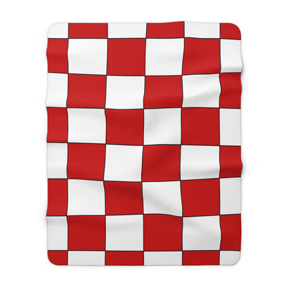 Northern Ireland Retro Check Blanket Throw