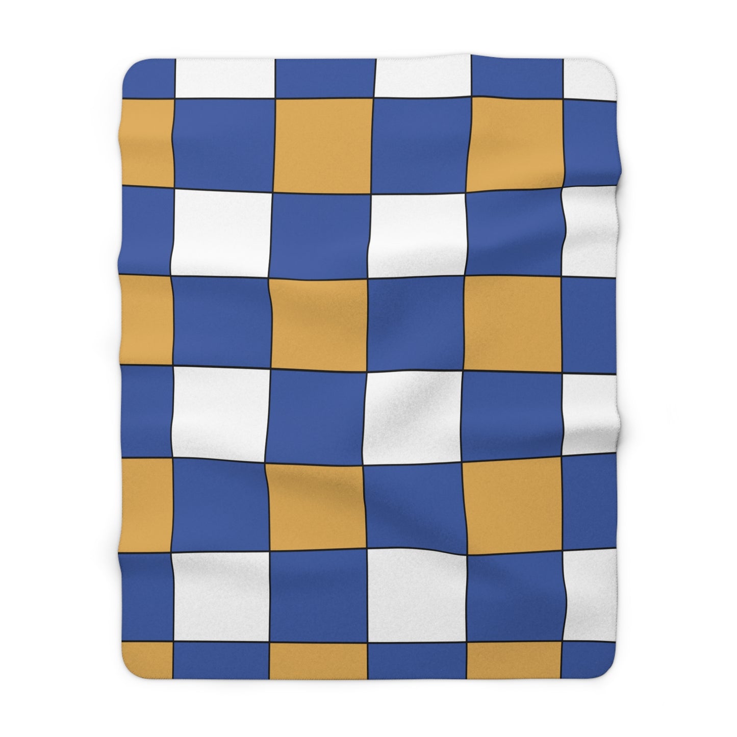 Marshall Islands Retro Check Blanket Throw