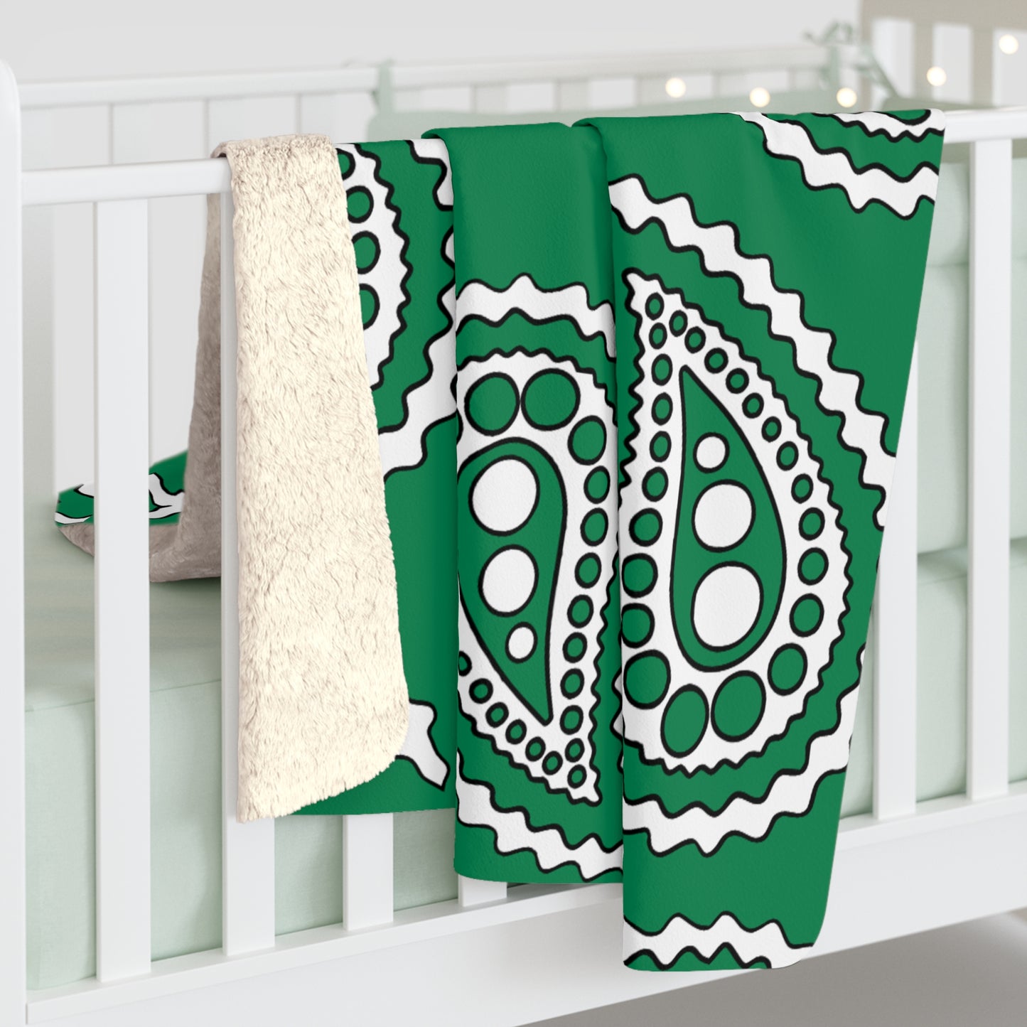 Nigeria Retro Paisley Blanket Throw