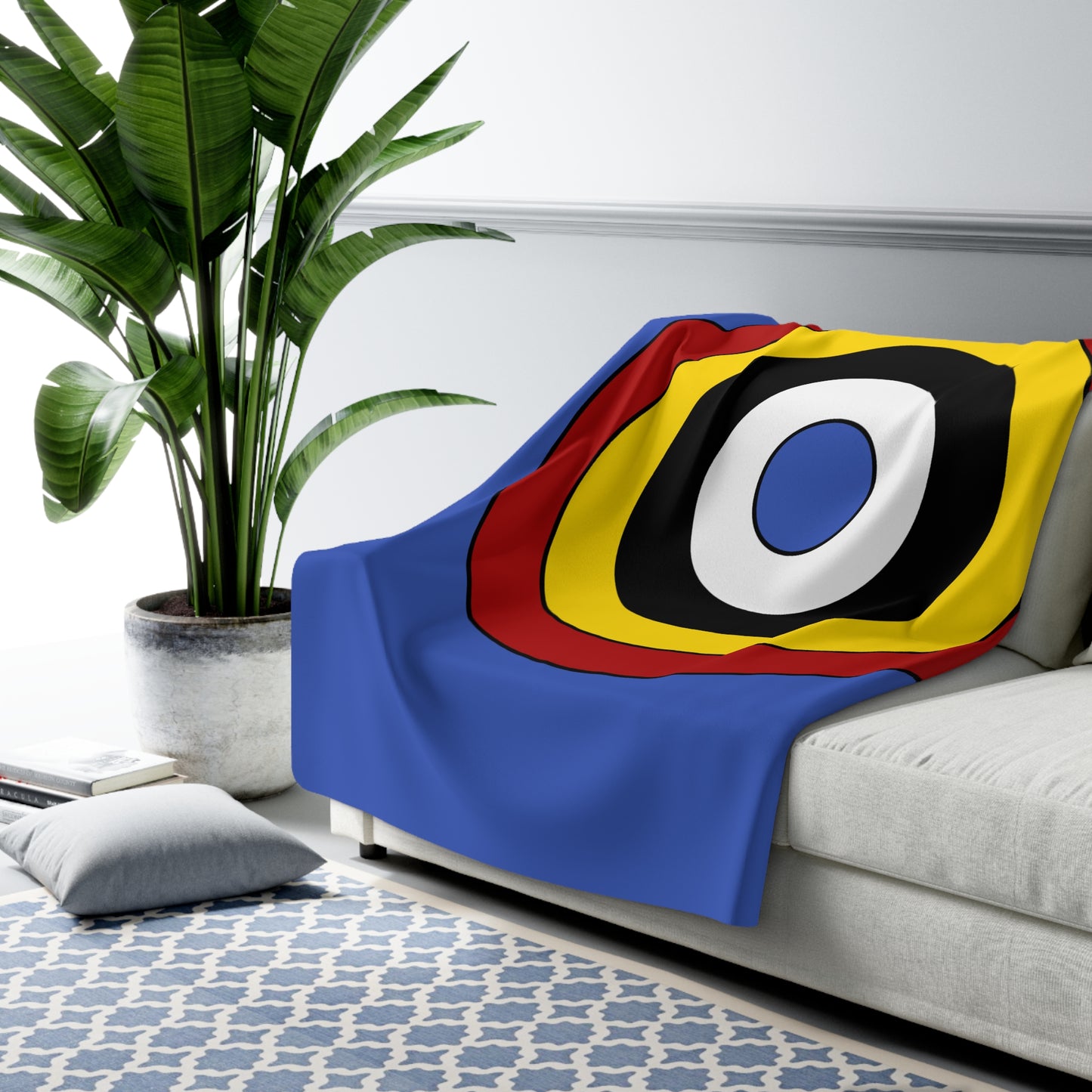 Eswatini Retro Target Blanket Throw