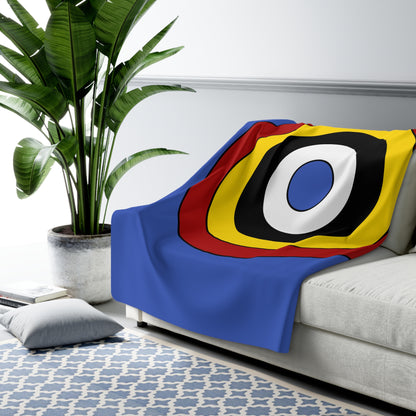 Eswatini Retro Target Blanket Throw