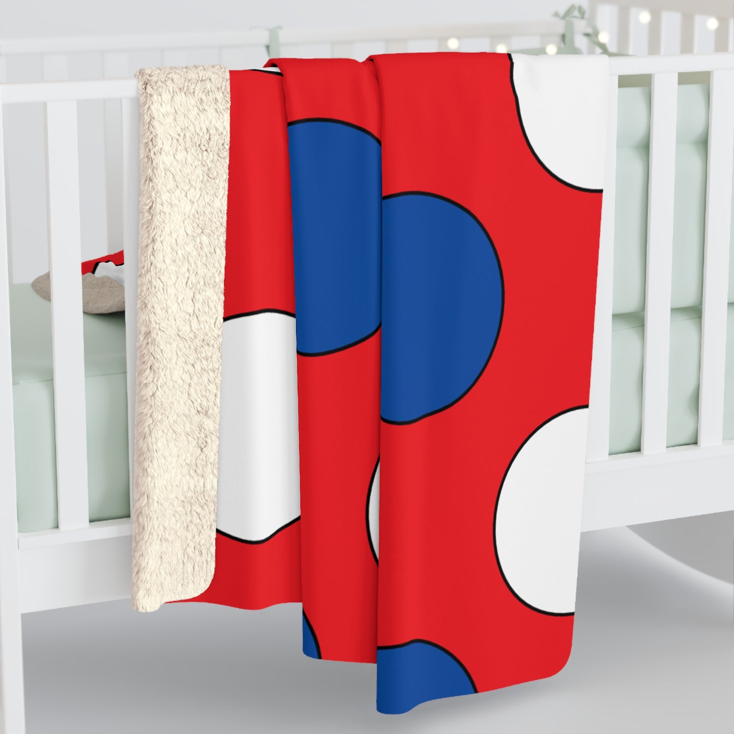 Slovakia Retro Polka Dots Blanket Throw