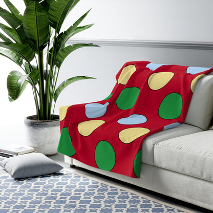 Eritrea Retro Polka Dots Blanket Throw