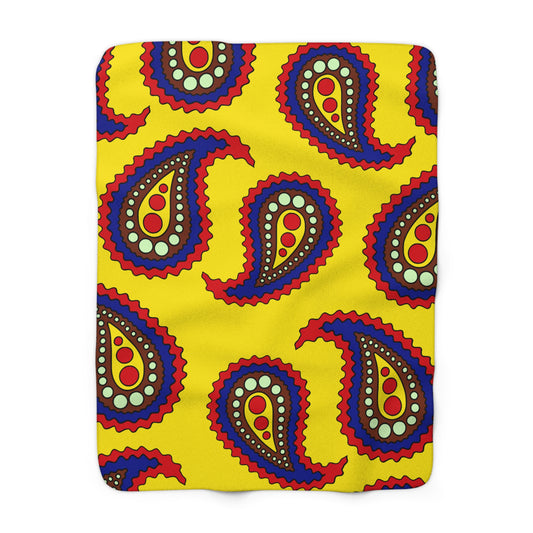 Ecuador Retro Paisley Blanket Throw