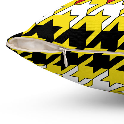 Brunei Darussalam Retro Houndstooth Cushion Pillow