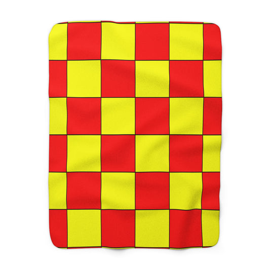 Kyrgyzstan Retro Check Blanket Throw
