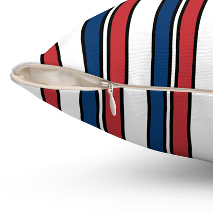 Serbia Retro Stripes Cushion Pillow