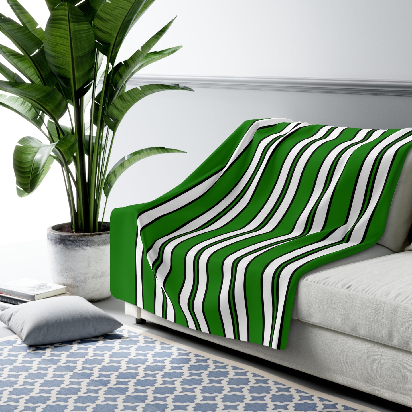 Norfolk Island Retro Stripes Blanket Throw