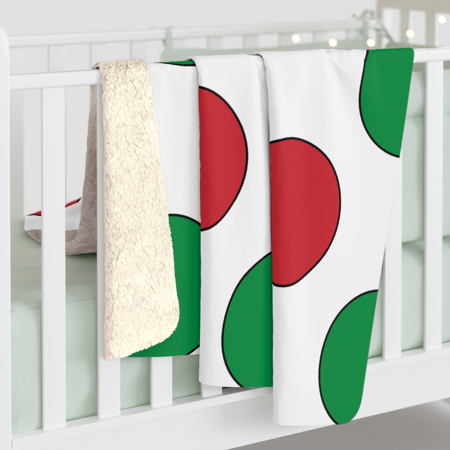 Italy Retro Polka Dots Blanket Throw