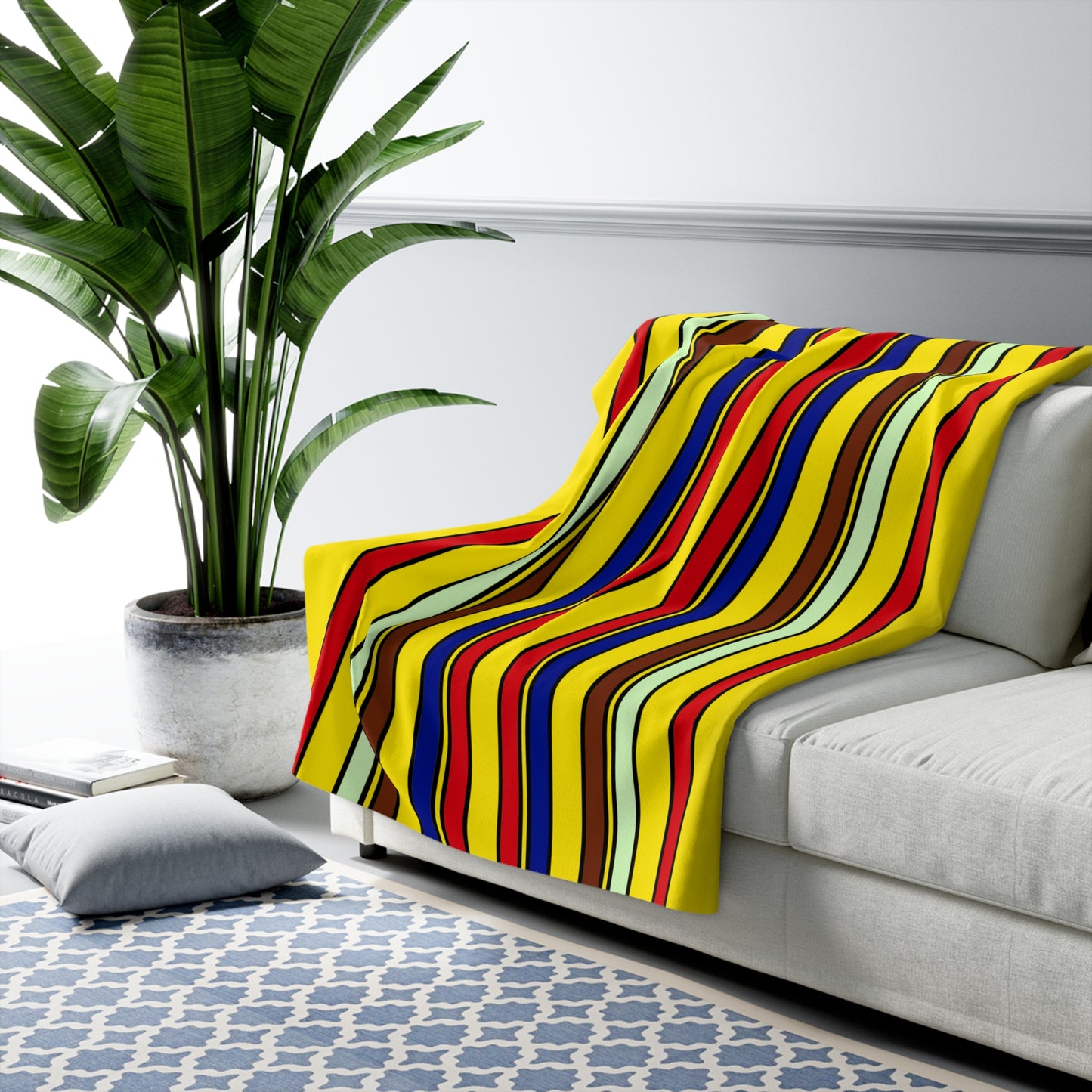 Ecuador Retro Stripes Blanket Throw