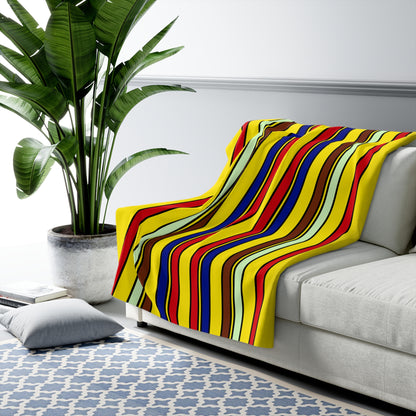 Ecuador Retro Stripes Blanket Throw