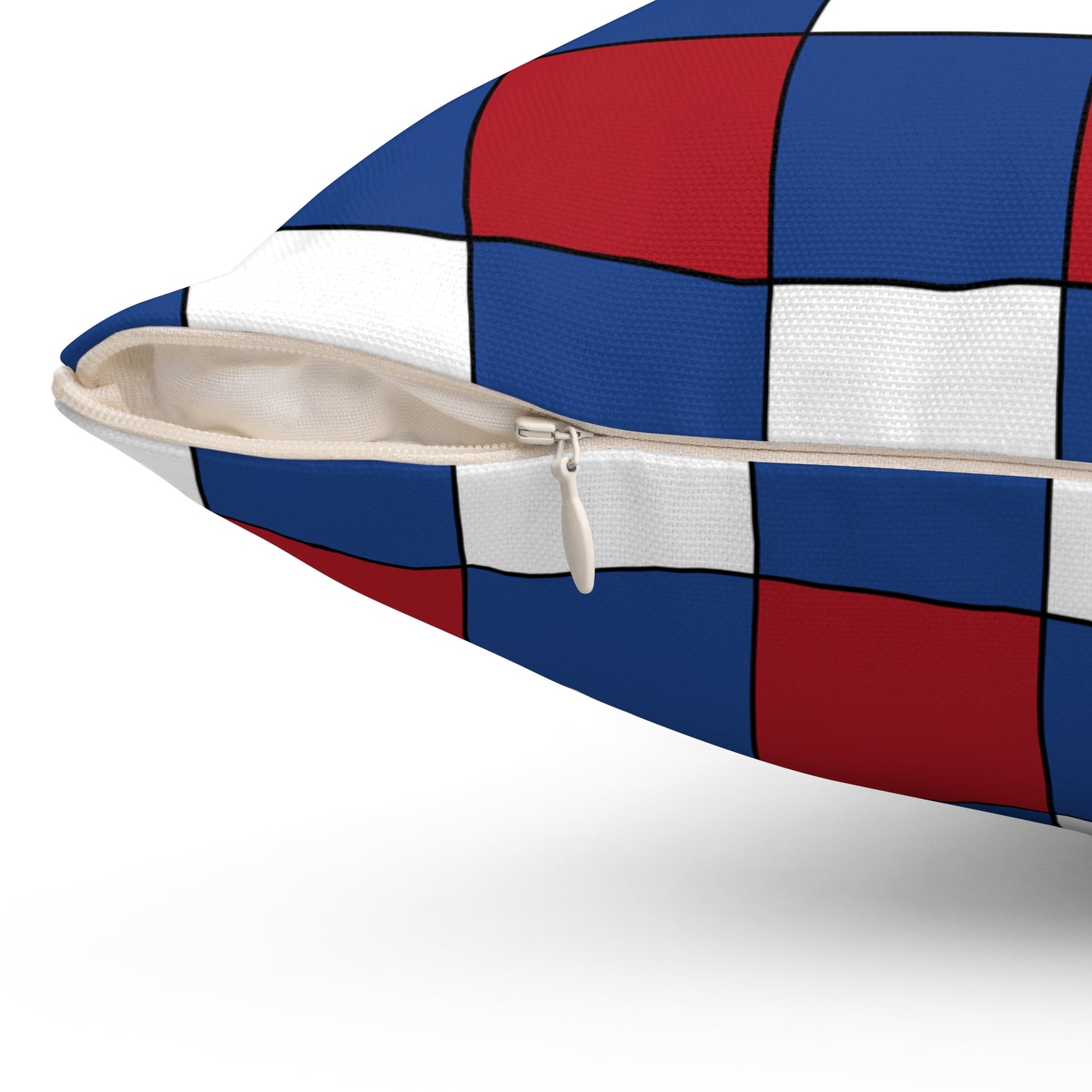 Caribbean Netherlands Retro Check Cushion Pillow