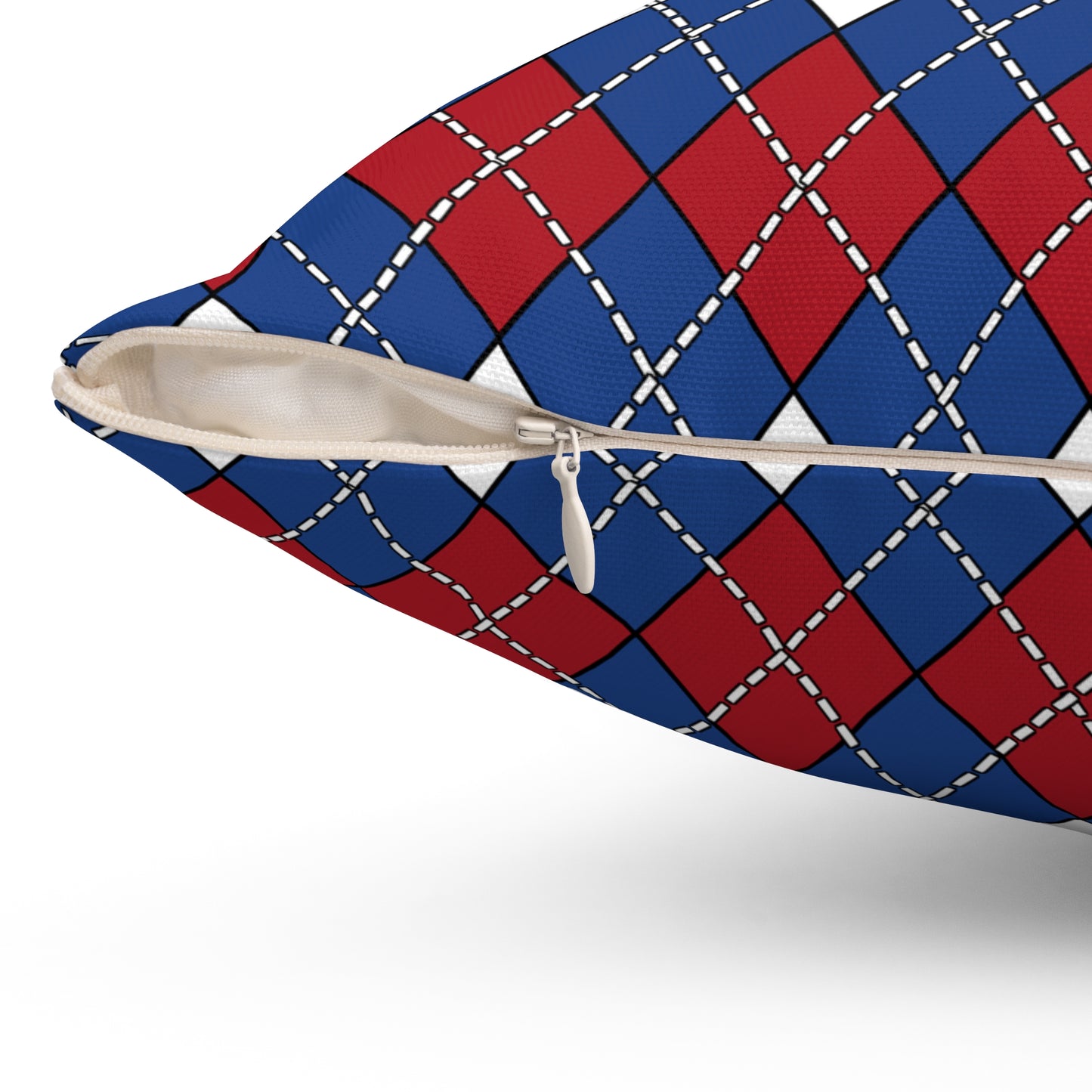 Caribbean Netherlands Retro Argyle Cushion Pillow