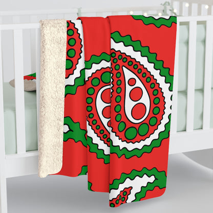 Oman Retro Paisley Blanket Throw