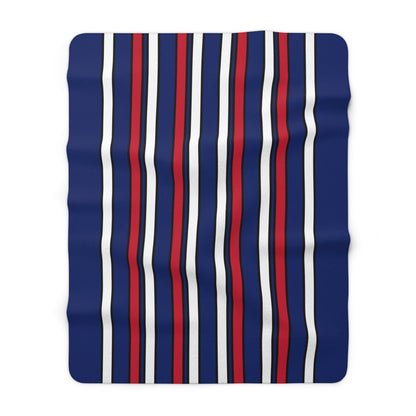 Ascension Island Retro Stripes Blanket Throw